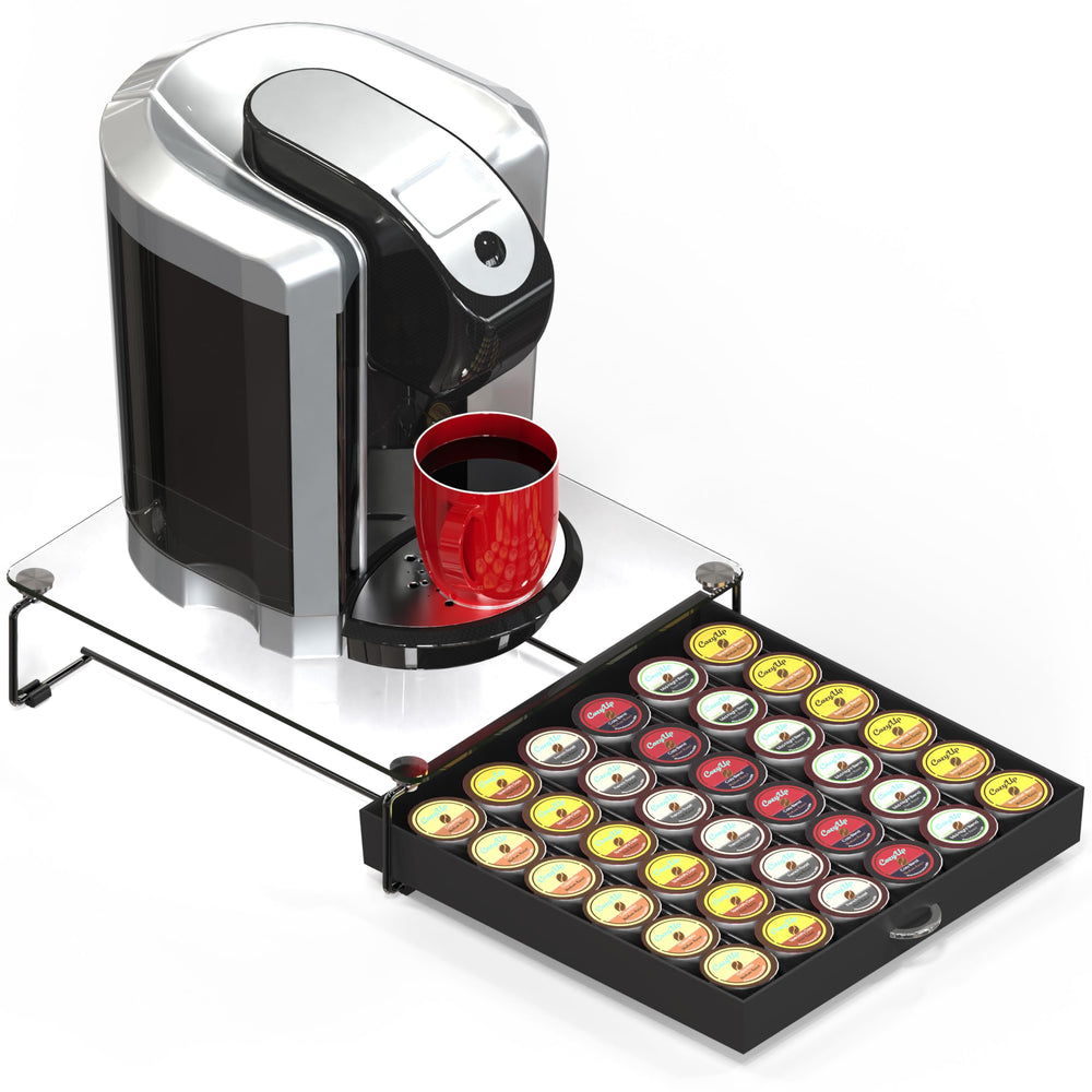 Deco Brothers tiroir posé près d’une machine à café pour préparation plus fluide