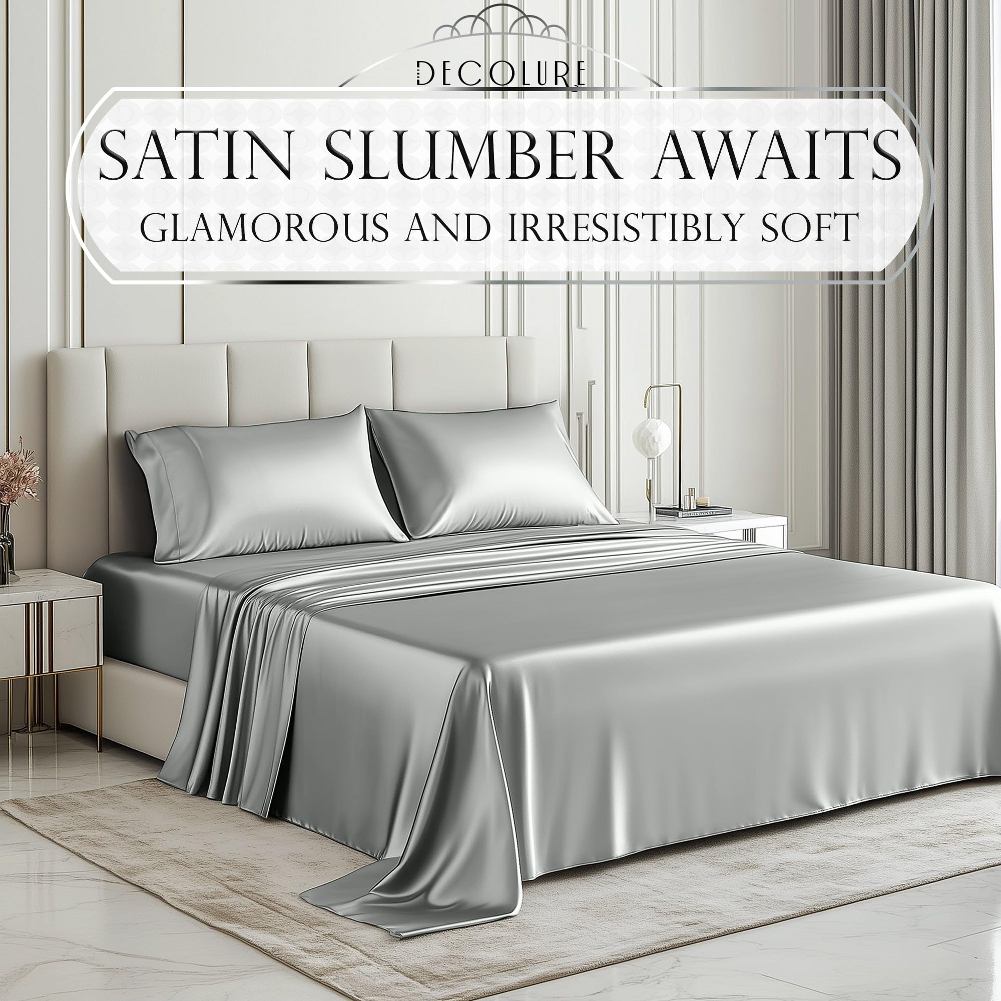 DECOLURE gros plan du satin montrant douceur et effet lustré