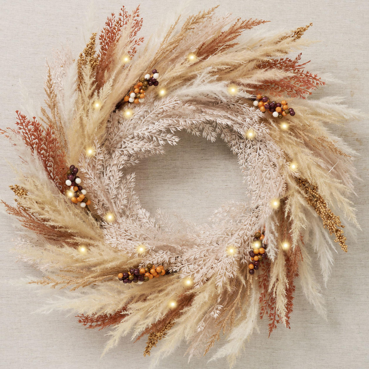 Decor by Hannah couronne de porte frontale offrant accueil chaleureux
