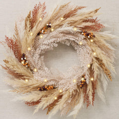 Decor by Hannah couronne de porte frontale offrant accueil chaleureux