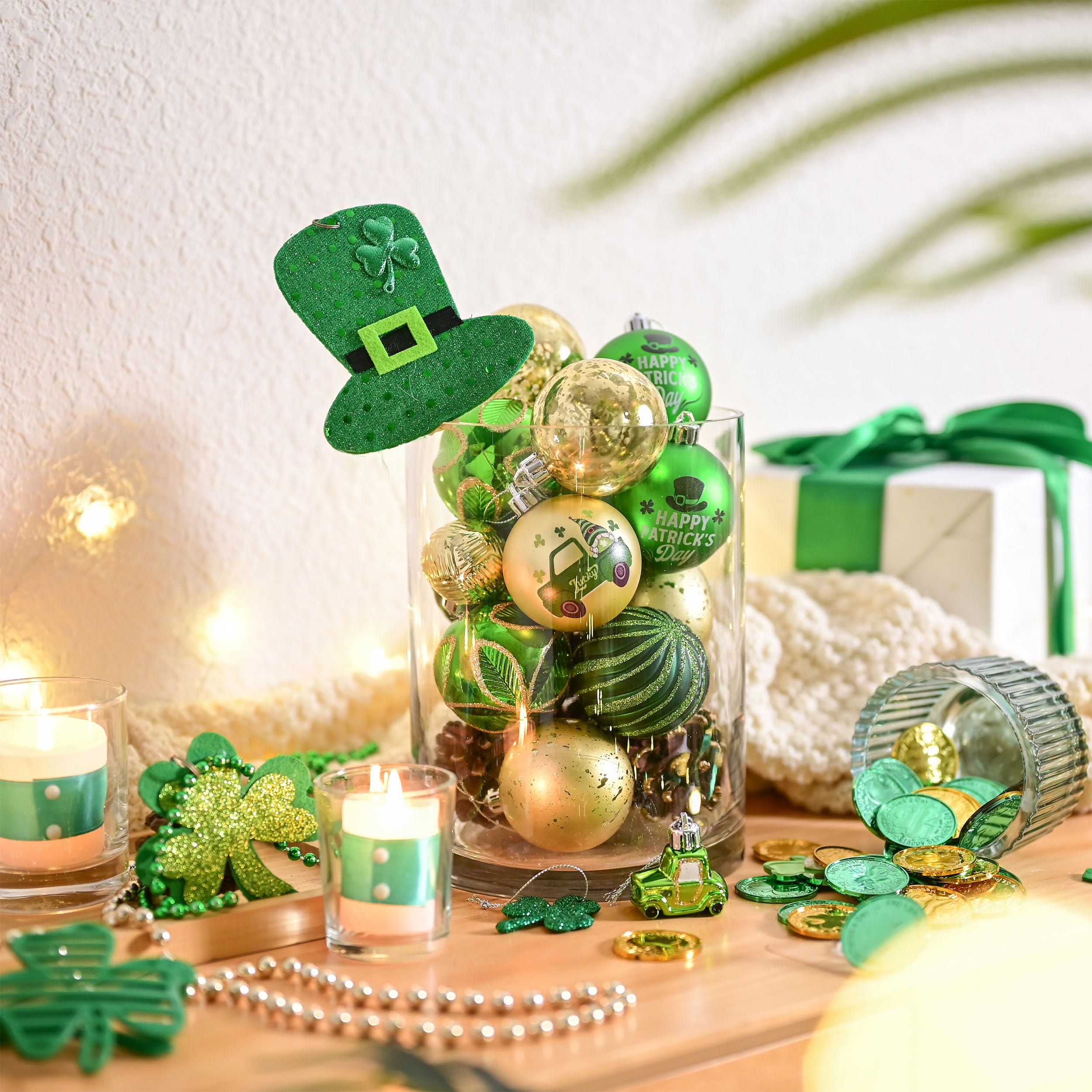 Decor by Hannah textures variées vert et or, effet visuel riche
