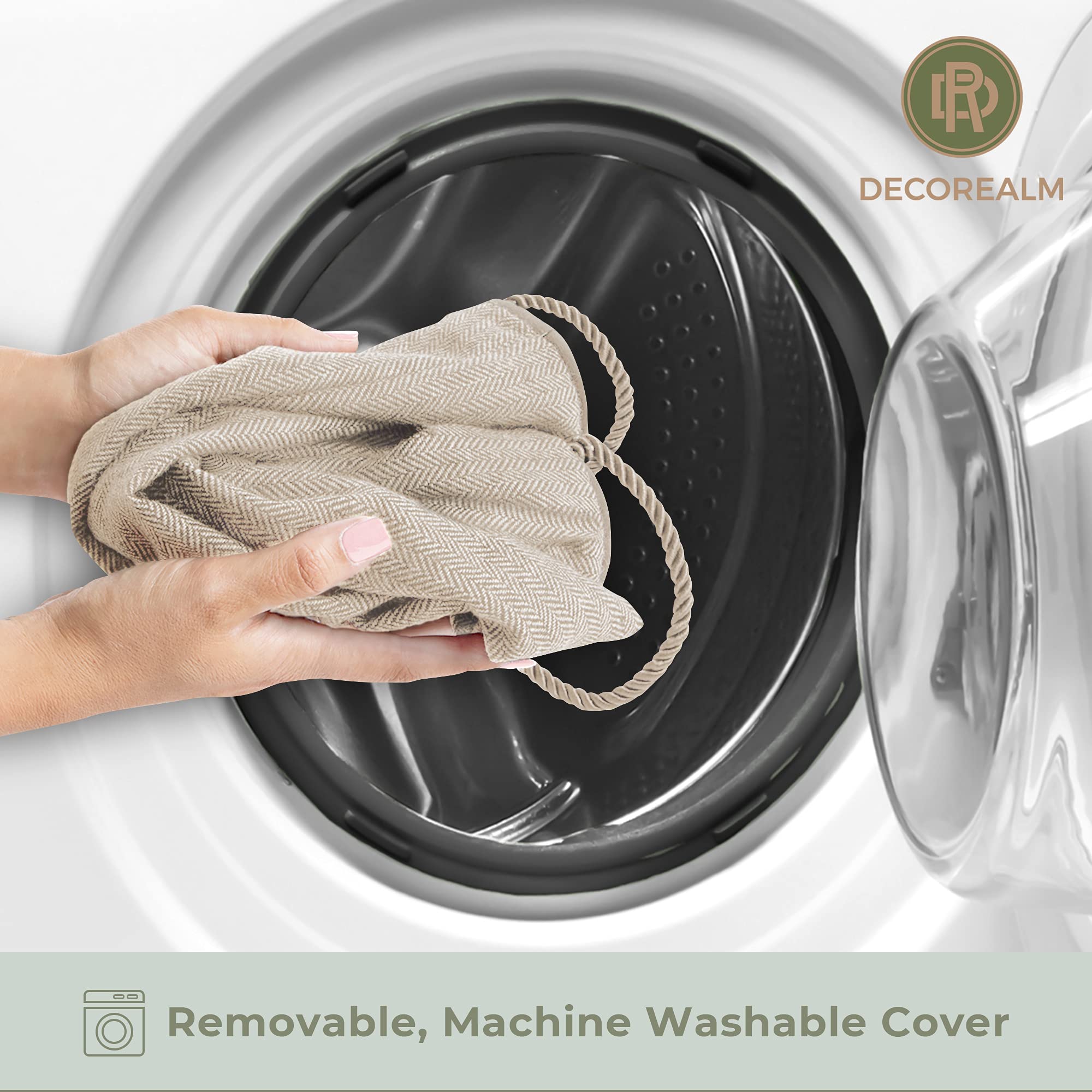 DECOREALM boucle satinée double pour un rangement pratique et soigné
