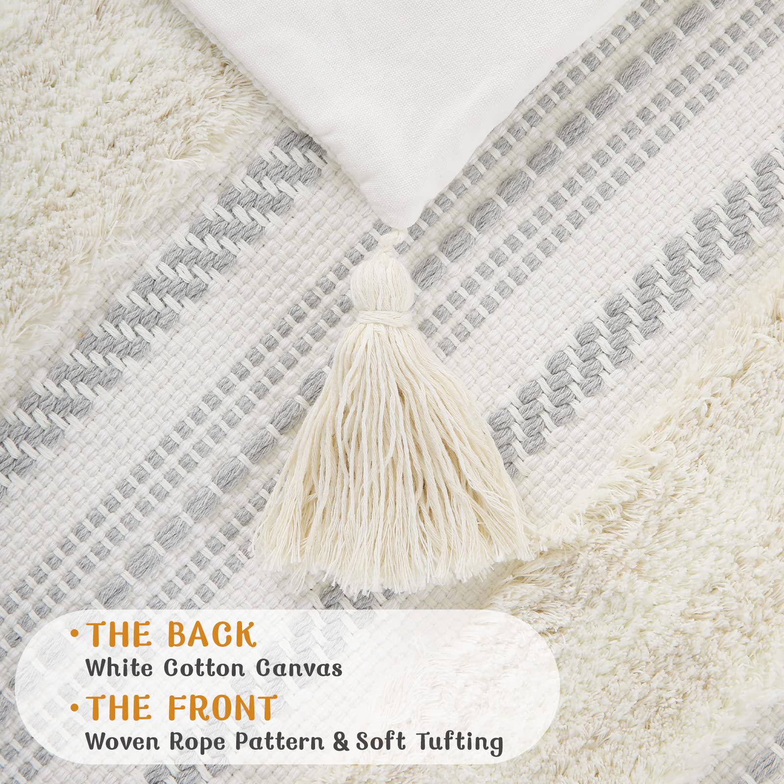 decorUhome gros plan tufting révélant relief décoratif et douceur