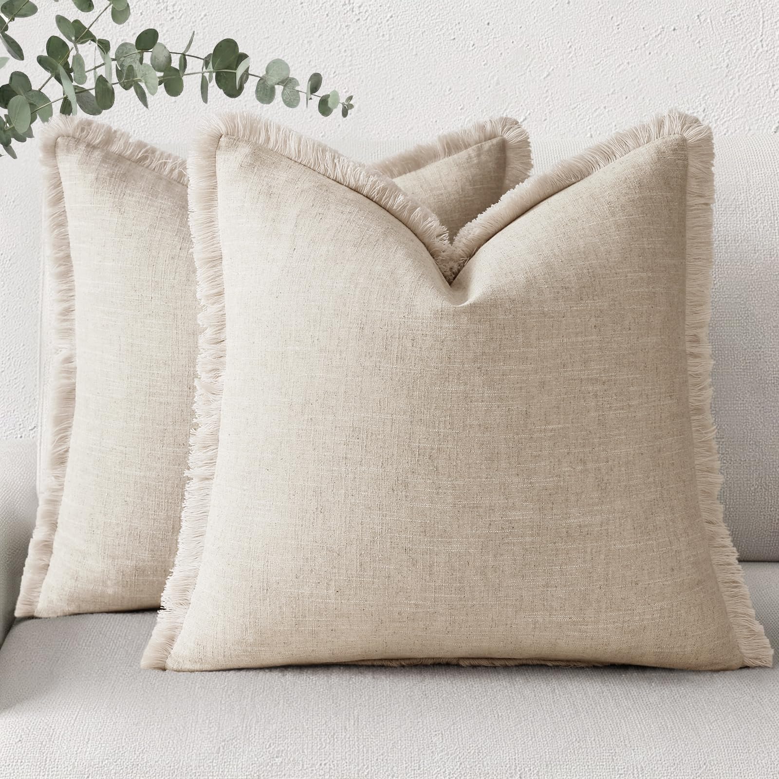 decorUhome housse face avant beige naturel apporte élégance chaleureuse