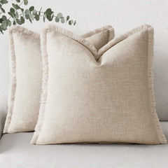 decorUhome housse face avant beige naturel apporte élégance chaleureuse