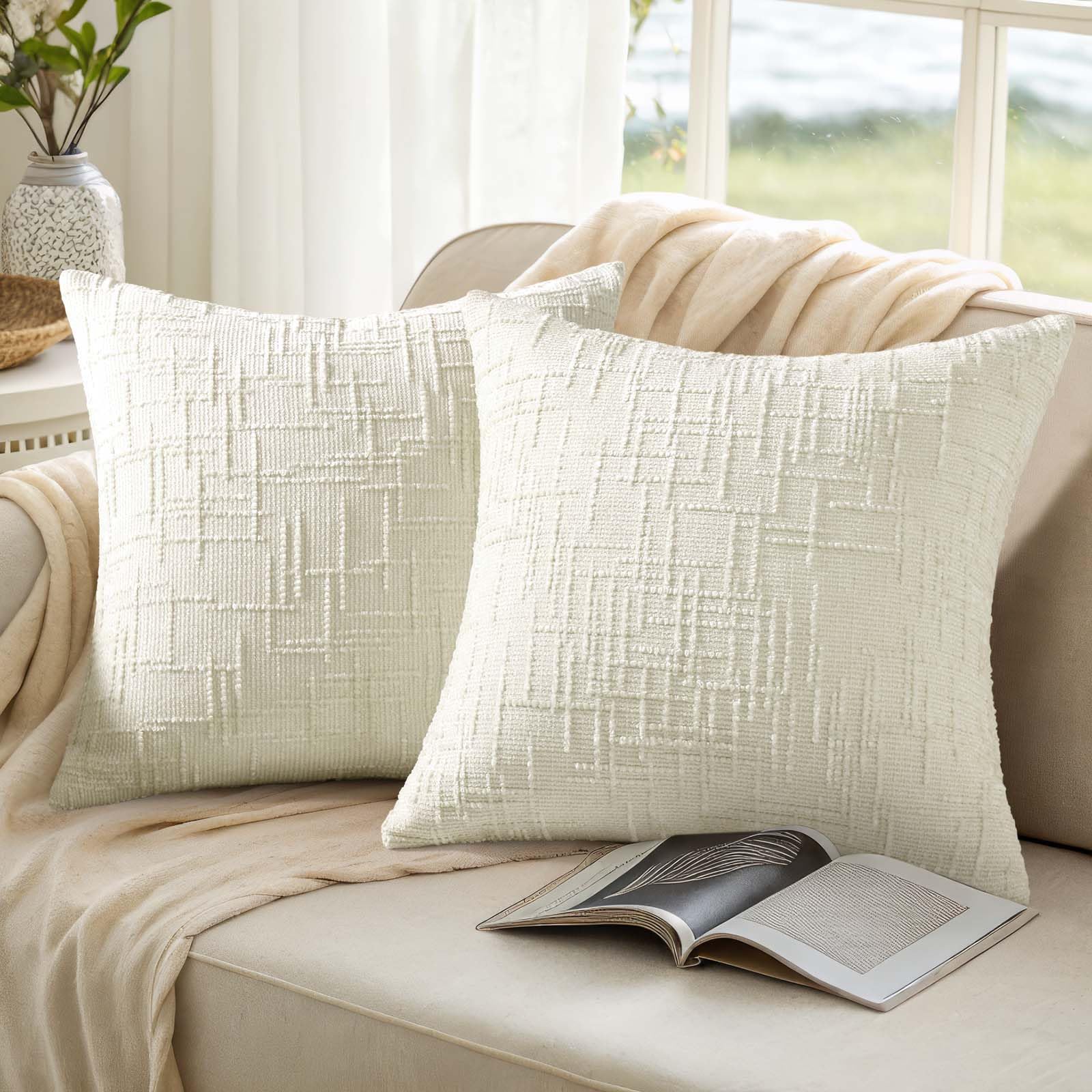 decorUhome housse pliée prête pour lavage facile et entretien simple