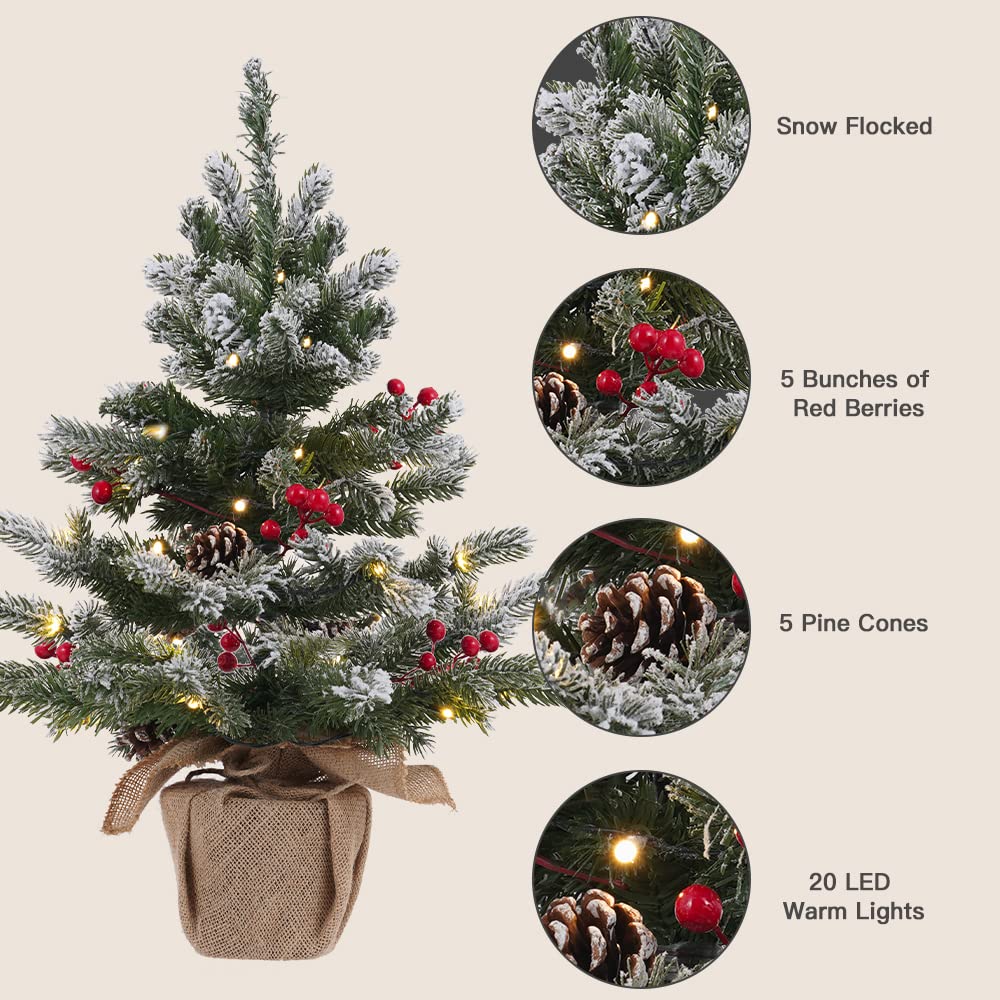 DECSPAS éclairage 20 LED chaud crée ambiance cosy
