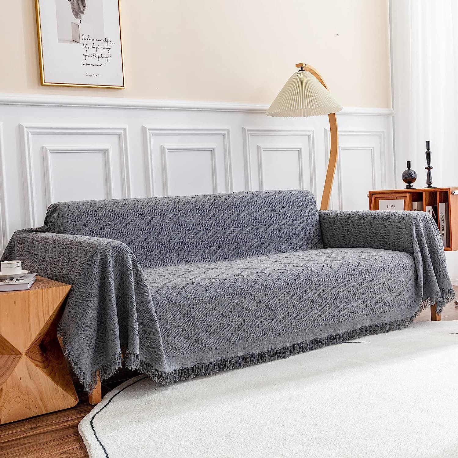 Deep Dream housse canapé face montrant protection et allure décorative
