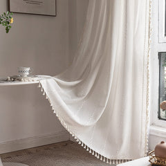 Deeprove gros plan tissu lin-coton montrant texture naturelle et douceur