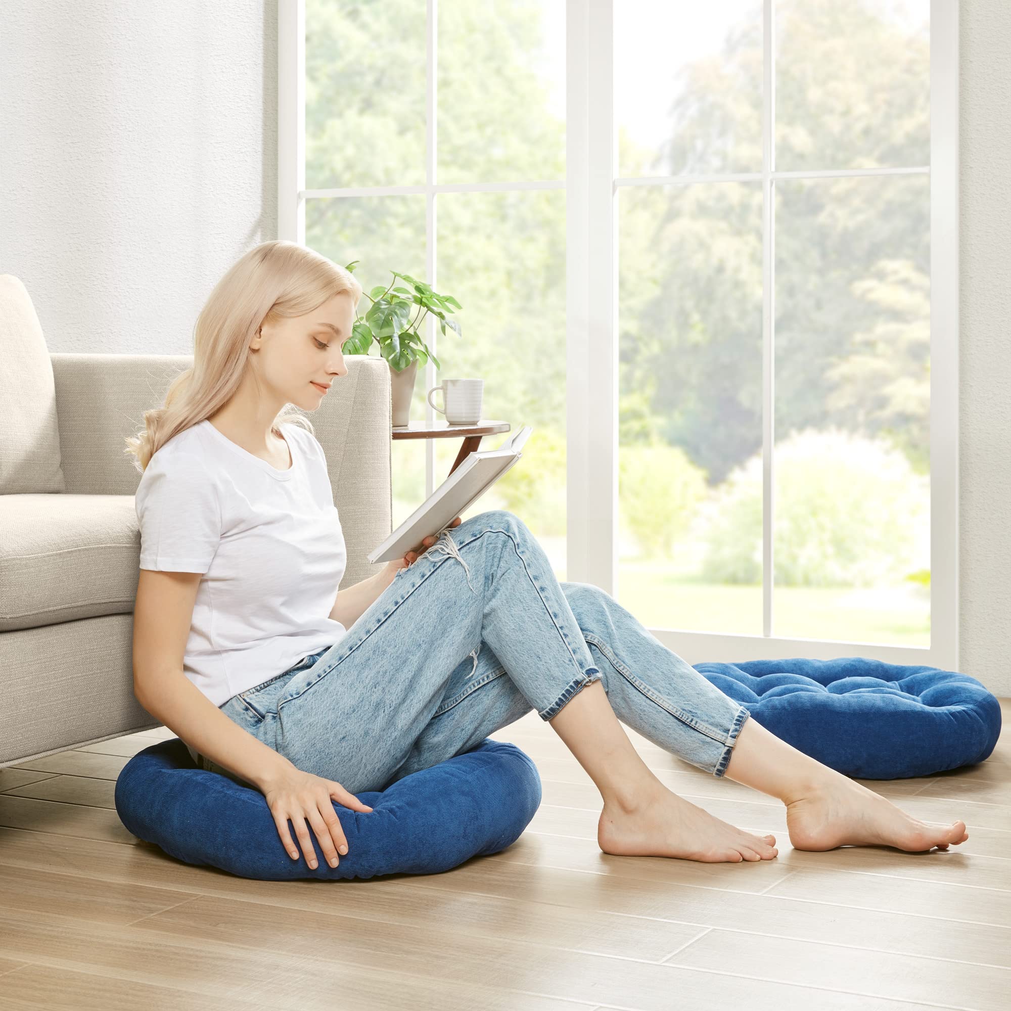 Degrees of Comfort coussin utilisé en méditation offrant soutien stable
