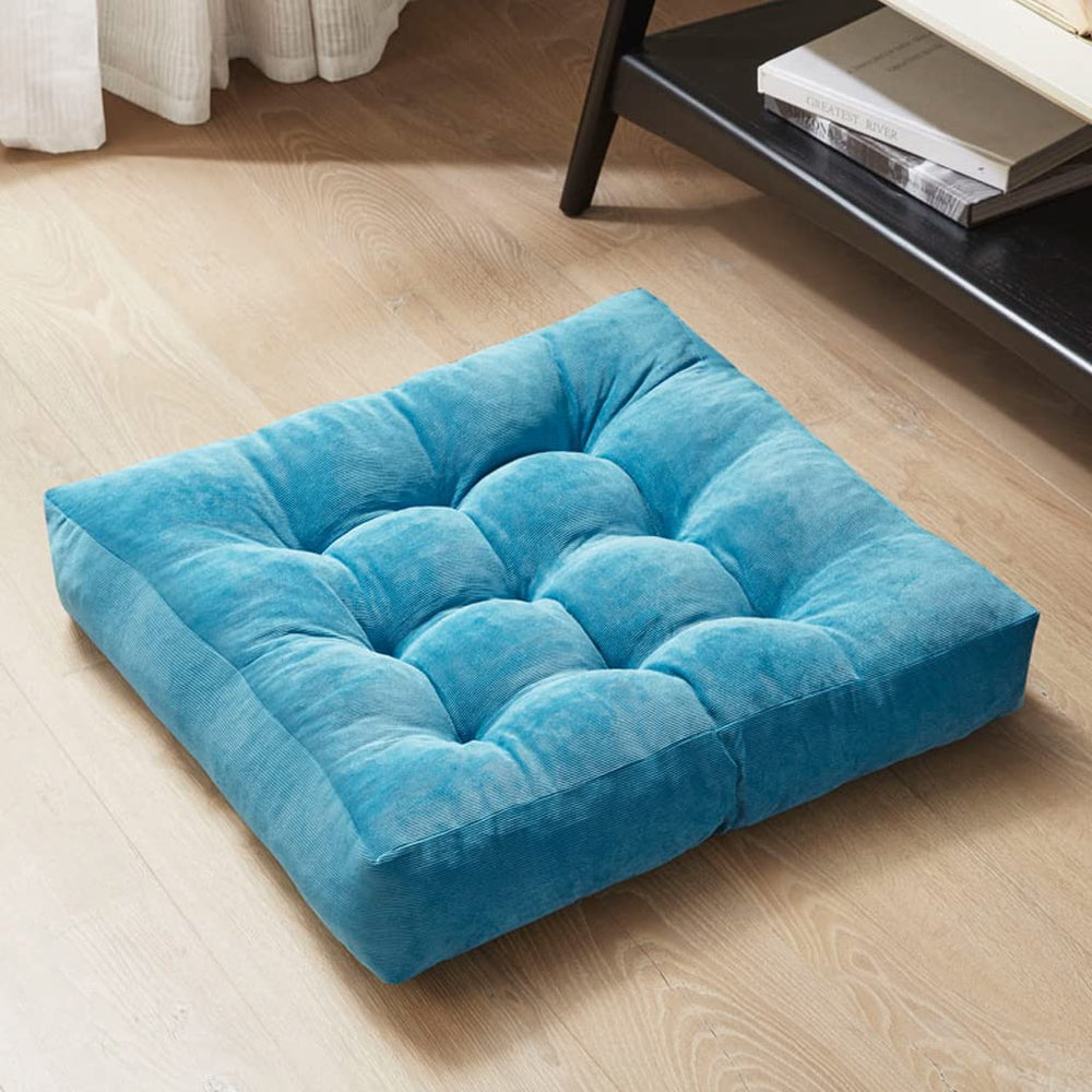 Degrees of Comfort vue avant coussin turquoise pour assise confortable