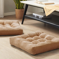 Degrees of Comfort vue de face du coussin carré montrant la finition et le style