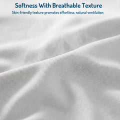 DEGREES OF COMFORT deux taies arrondies, confort et douceur visibles