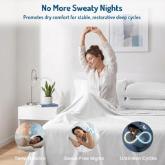 DEGREES OF COMFORT gros plan du tissu Coolmax, montre la respirabilité
