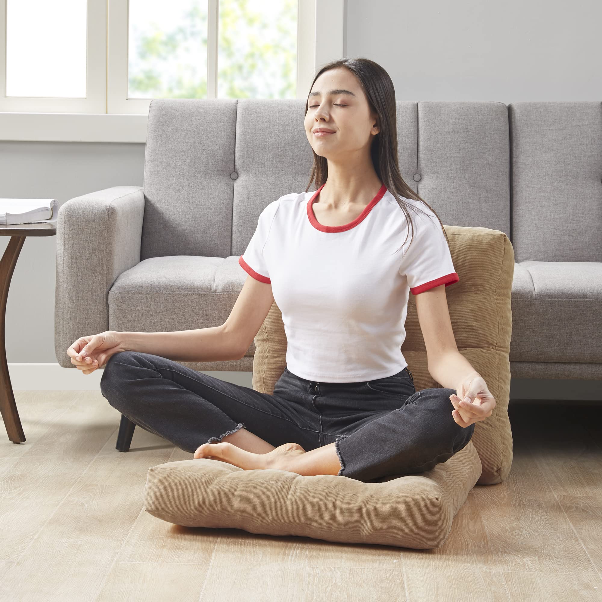 Degrees of Comfort coussin utilisé pour méditation offrant position assise stable