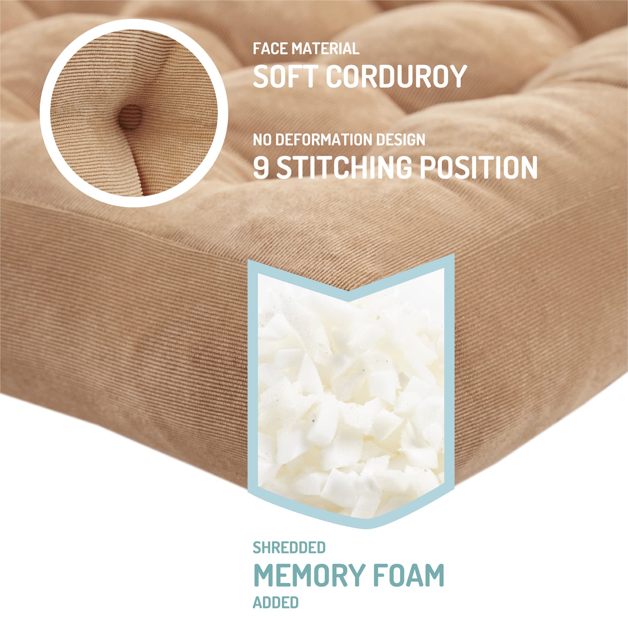 Degrees of Comfort gros plan corduroy respirant pour confort et ventilation