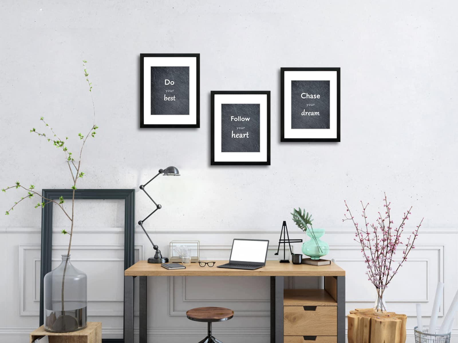 DEKWINN cadre avec passe-partout affichant une photo 8x10 pour présentation soignée