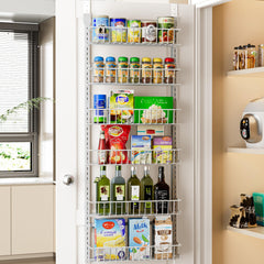 Delamu vue avant du organiseur blanc M montrant design compact et gain de place