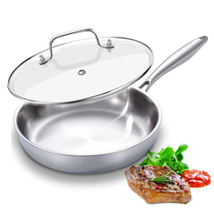 DELARLO poêle 12" vue frontale montrant design robuste et grande surface