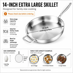 DELARLO gros plan surface cuisson inox montrant texture et répartition uniforme de chaleur