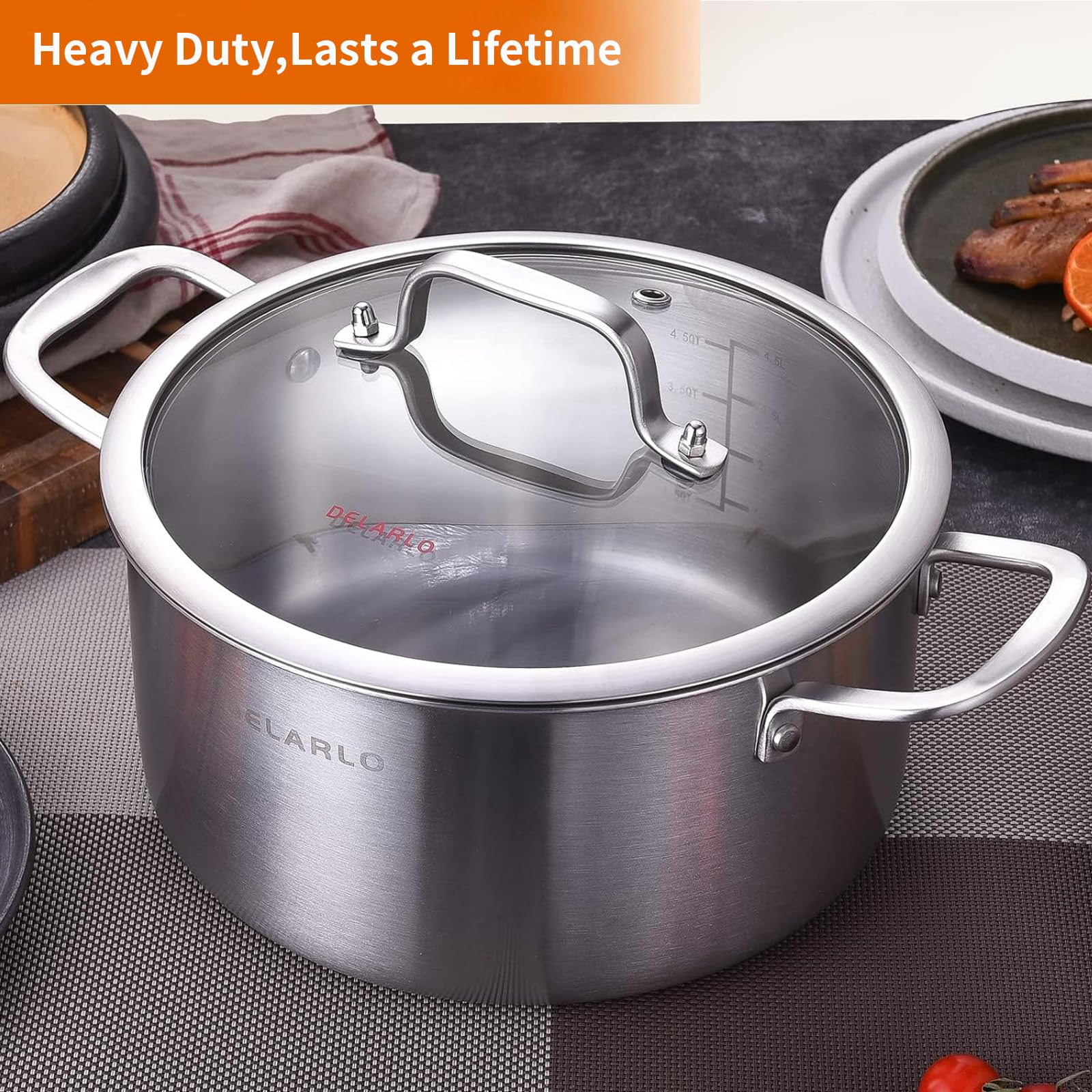DELARLO comparaison taille 5 quart demonstrant capacité familiale