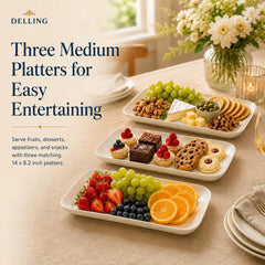 DELLING plateaux en situation sur table de fête, présentation professionnelle des plats
