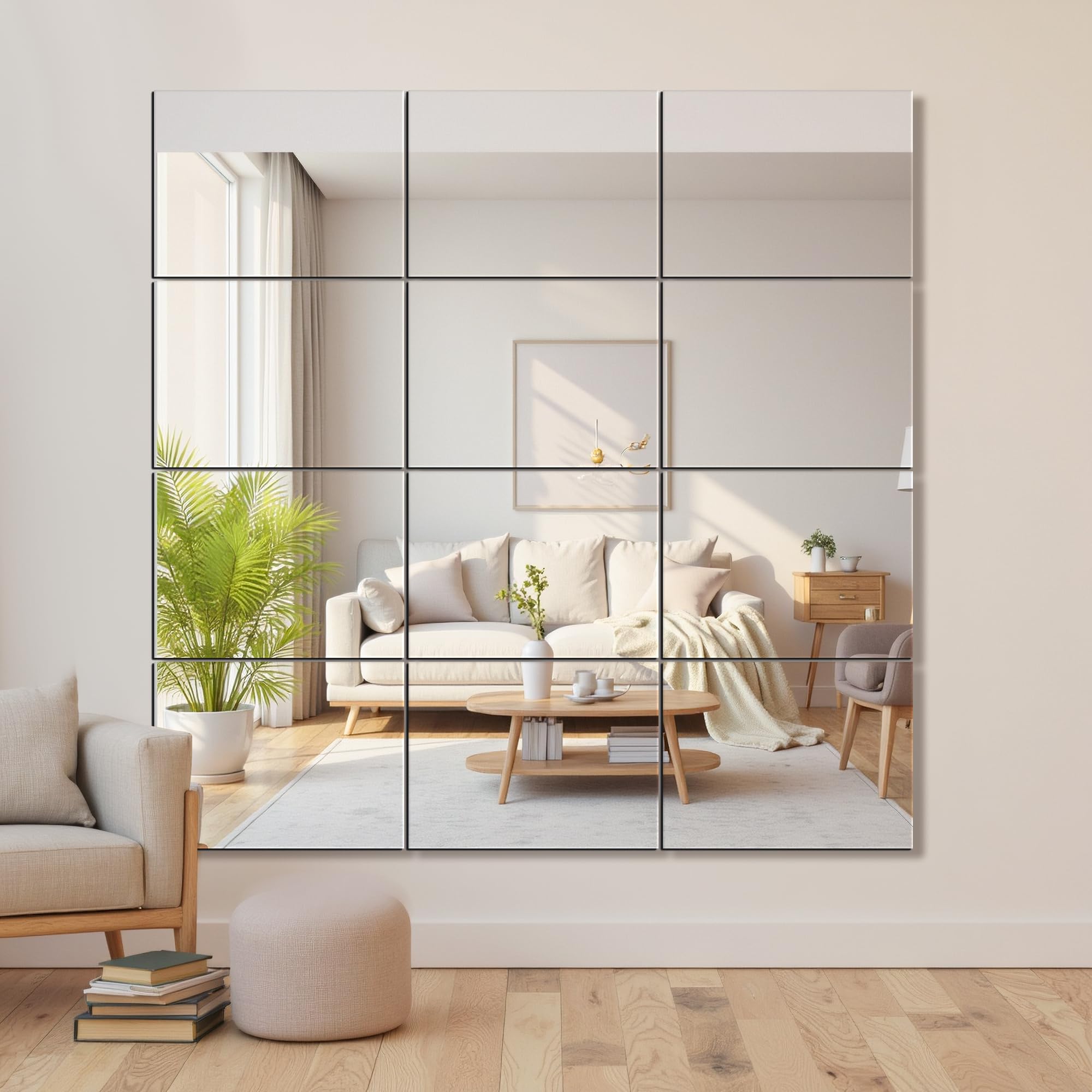Delma miroirs appliqués dans dressing pour meilleure visibilité et style