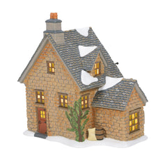 Department 56 éclairage intérieur allumé créant ambiance chaleureuse