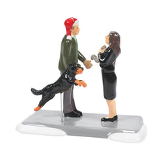Department 56 vue de face montrant Clark Margot Snots et ambiance humoristique