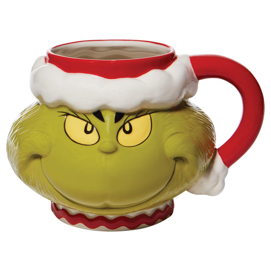 Department 56 tasse Grinch face avant montrant le design et charme festif
