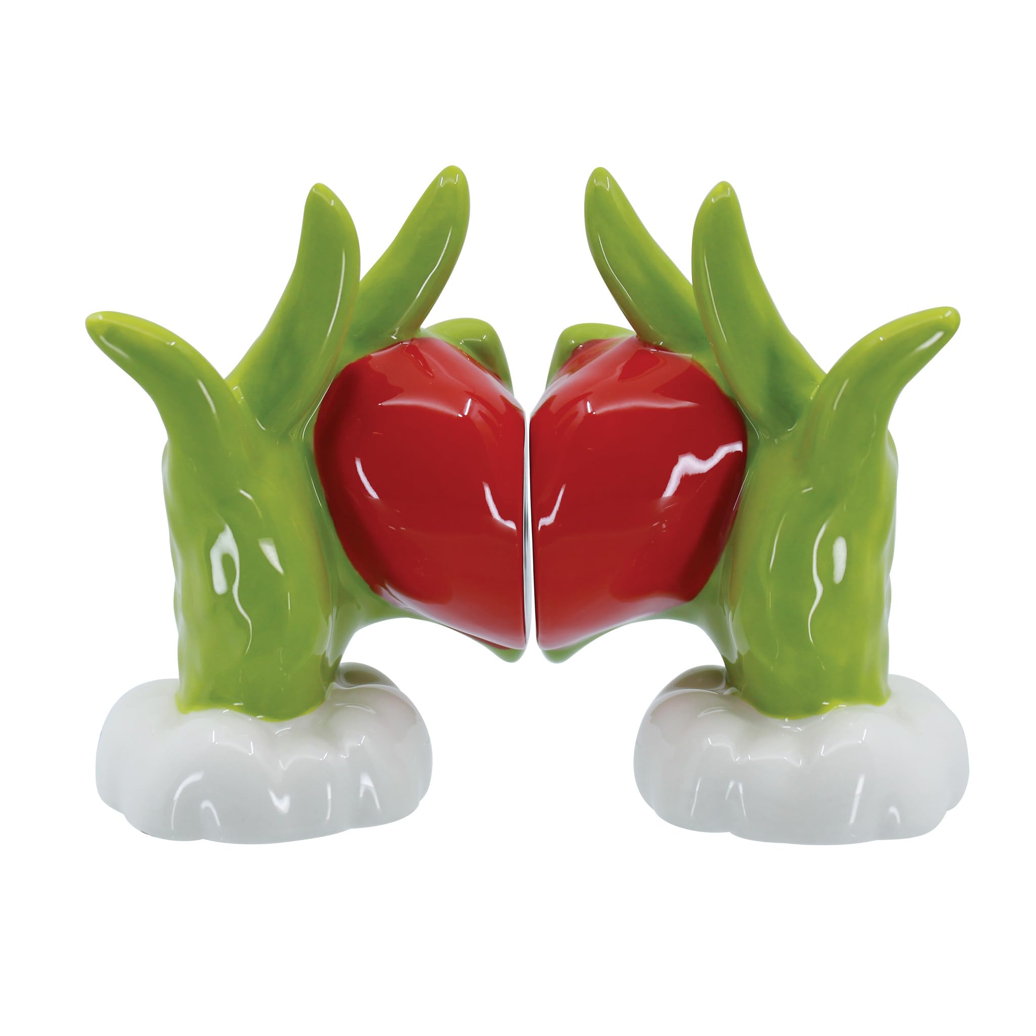 Department 56 mains du Grinch tenant le cœur, design expressif et charmant