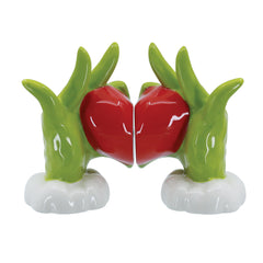 Department 56 mains du Grinch tenant le cœur, design expressif et charmant