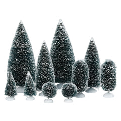 Department 56 lot topiaires vue avant, ajoute du charme paysager