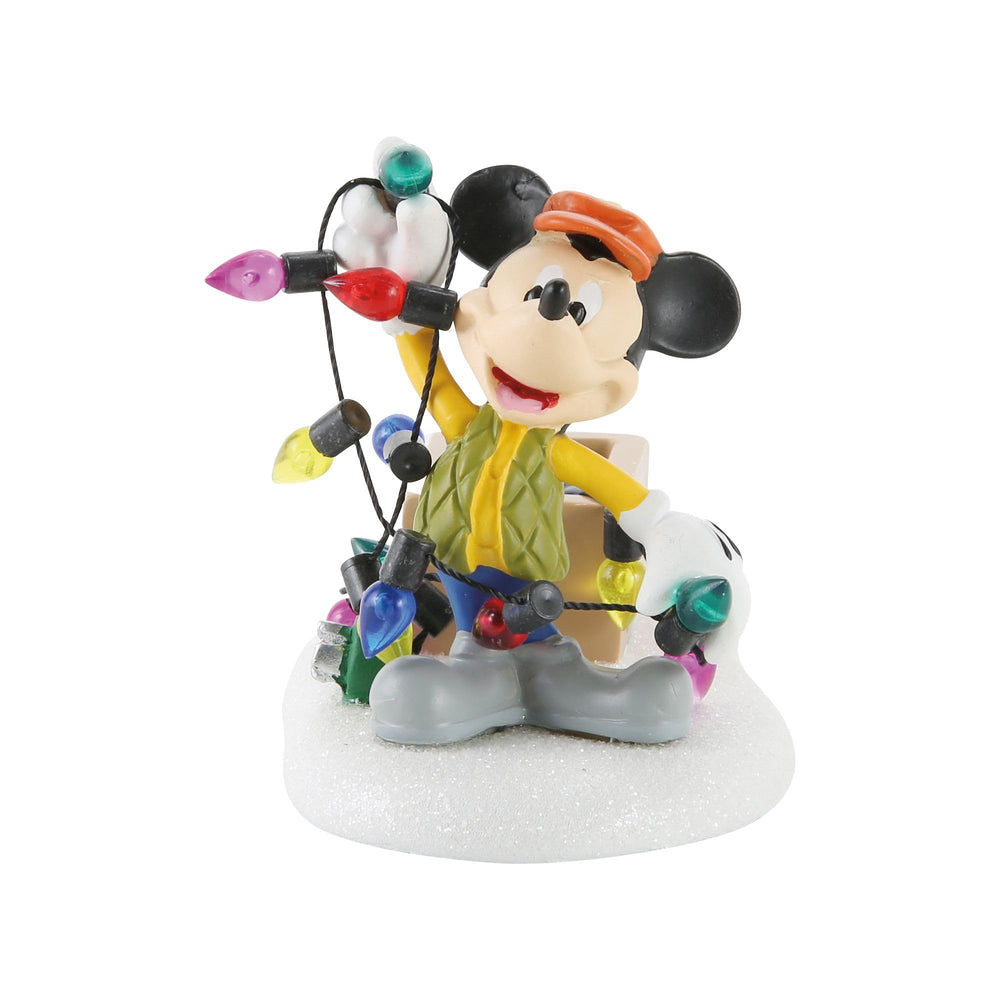 Department 56 Mickey gros plan sur le visage pour apprécier le travail d'artiste