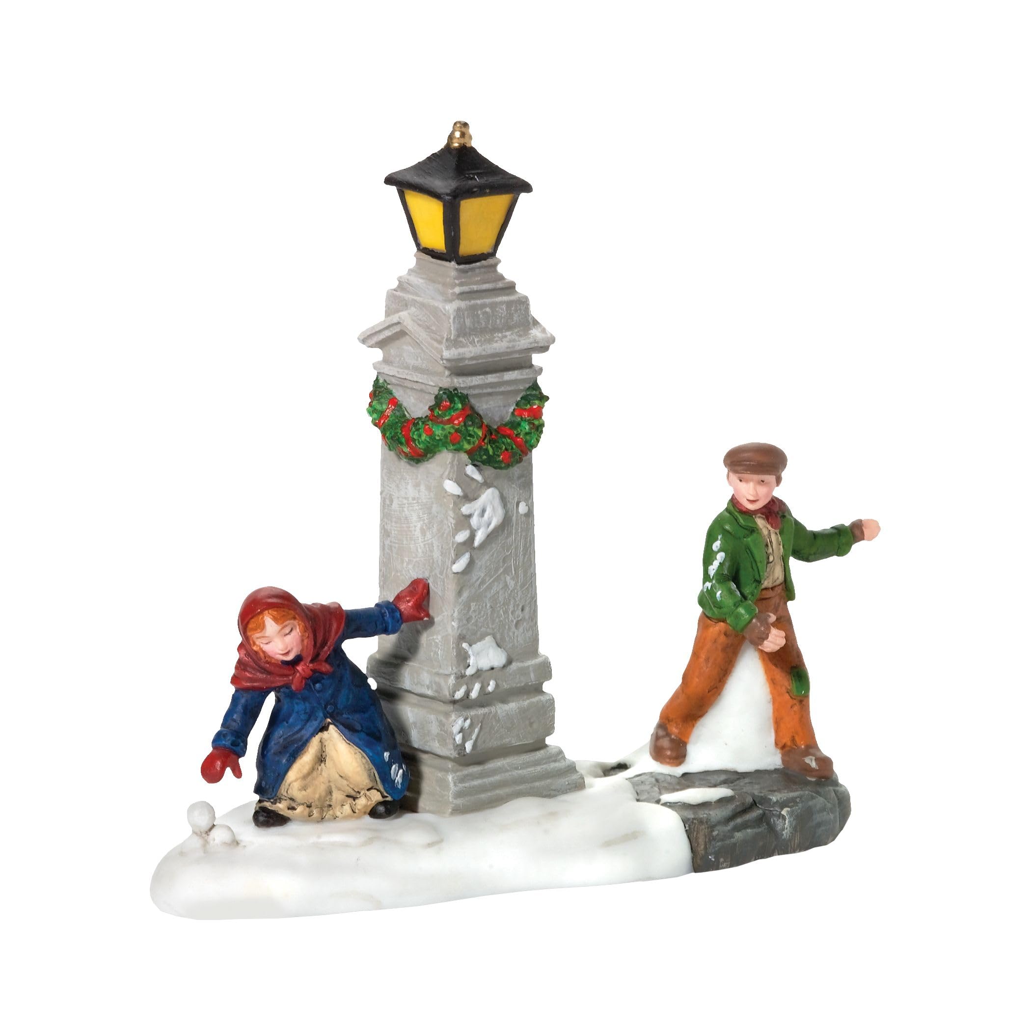 Department 56 figurine devanture montrant détail de scène et charme