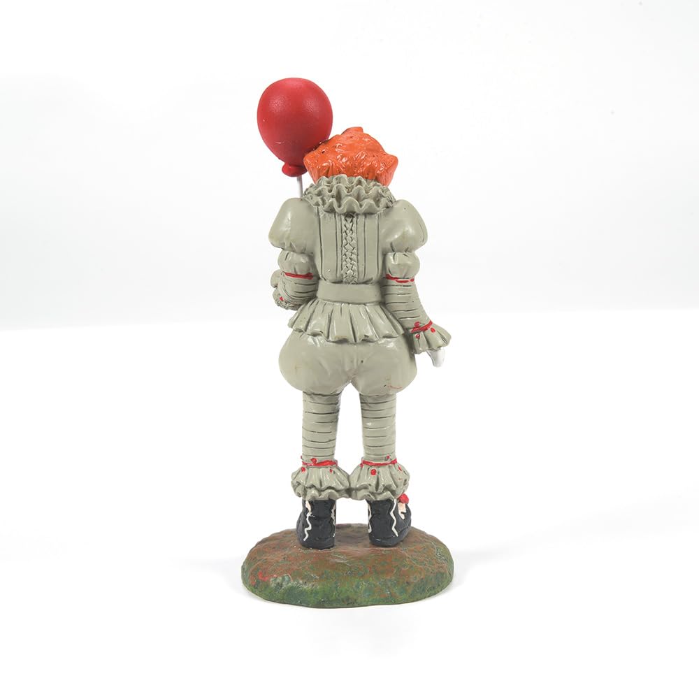 Department 56 gros plan peinture visage Pennywise montrant détails précis artisanaux