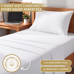 DESTINY CRESCENT BEDDING gros plan sur la texture jersey, douceur visible et respirabilité