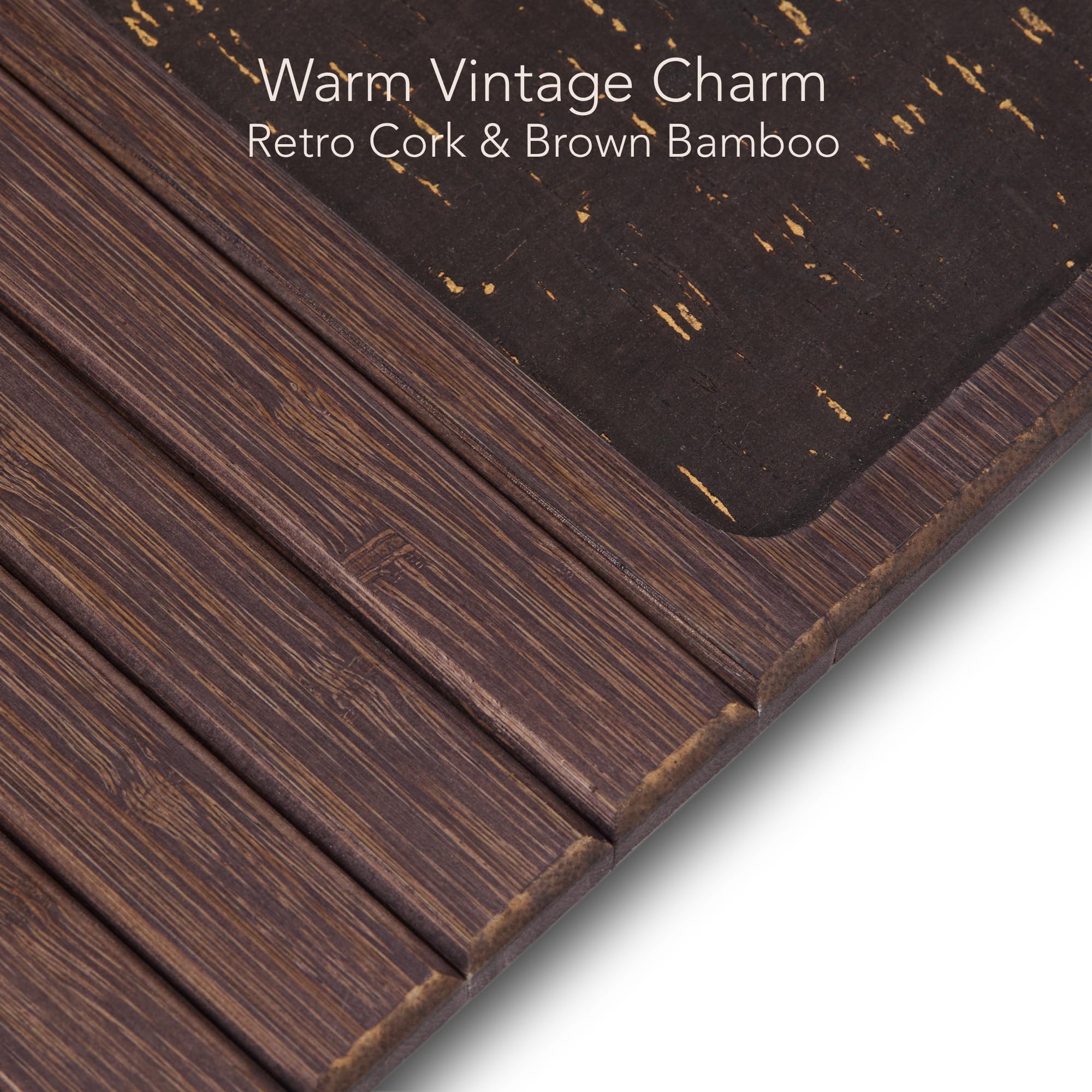 DETOR finition bambou brun montrant grain naturel et résistance aux marques