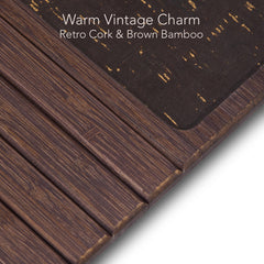 DETOR finition bambou brun montrant grain naturel et résistance aux marques