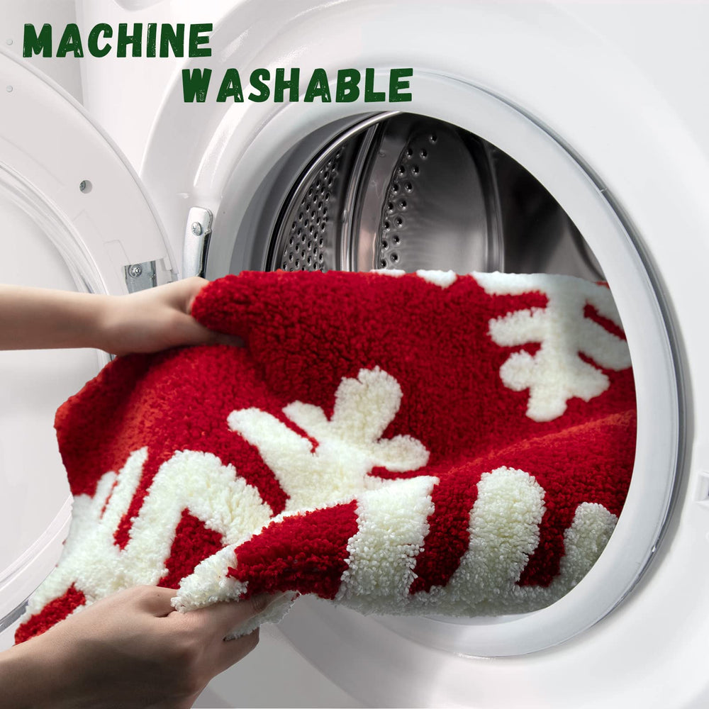 DEXDE mise en scène salle de bain Noël, apporte chaleur décorative