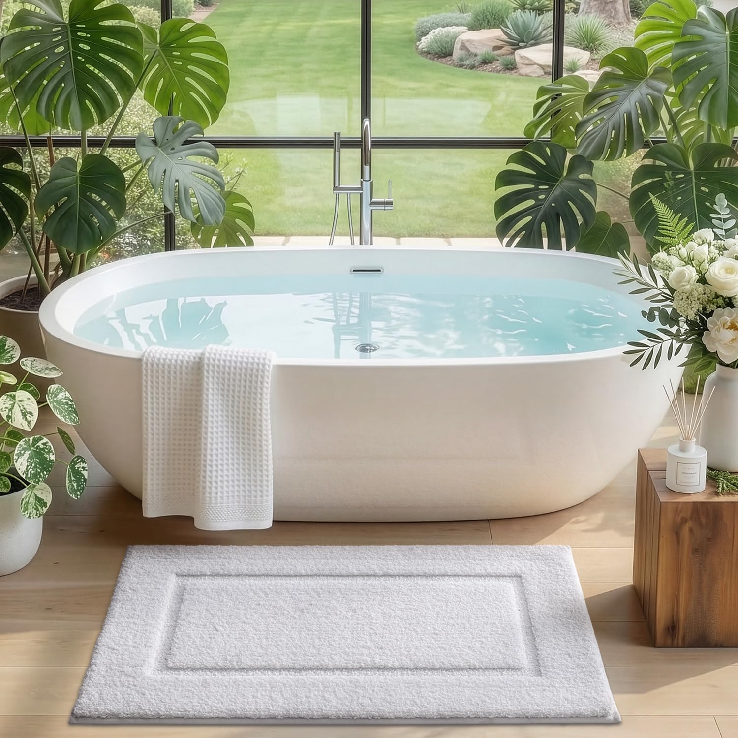 DEXI gros plan microfibre absorbante qui retient l'eau rapidement