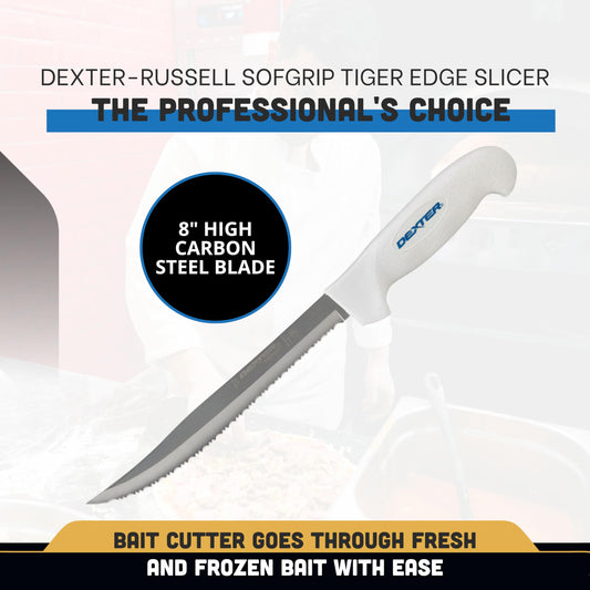 Dexter Outdoors gros plan lame DEXSTEEL, coupe durable et précise