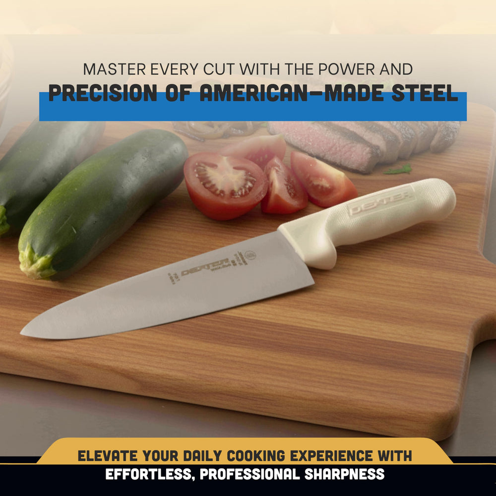 Dexter profil couteau courbure favorisant mouvement de bascule fluide