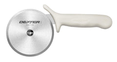 Dexter-Russell face montrant coupe-pizza complet, robustesse et finition professionnelle
