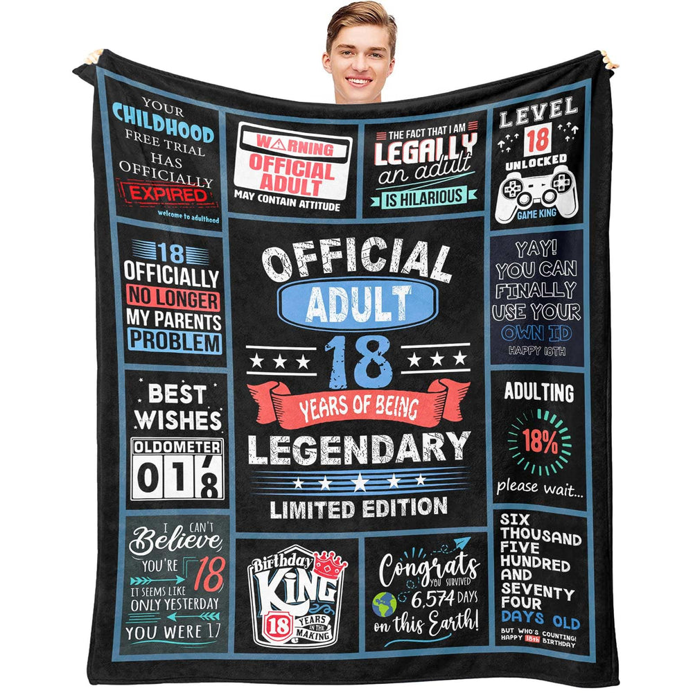 Dfaqehk plaid face avant avec motif 18 et console, cadeau marquant