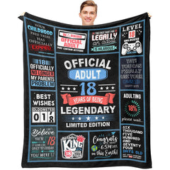 Dfaqehk plaid face avant avec motif 18 et console, cadeau marquant