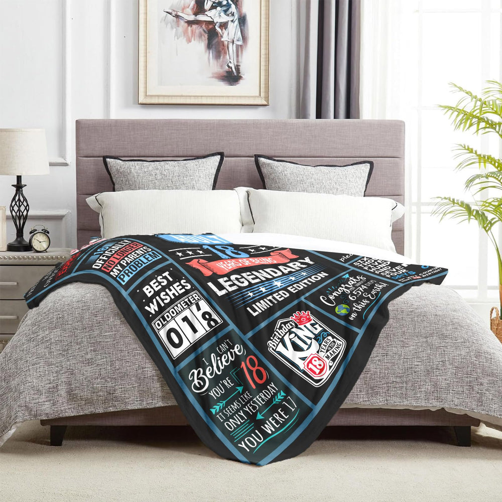 Dfaqehk plaid sur lit d'adolescent, décoration pratique et stylée