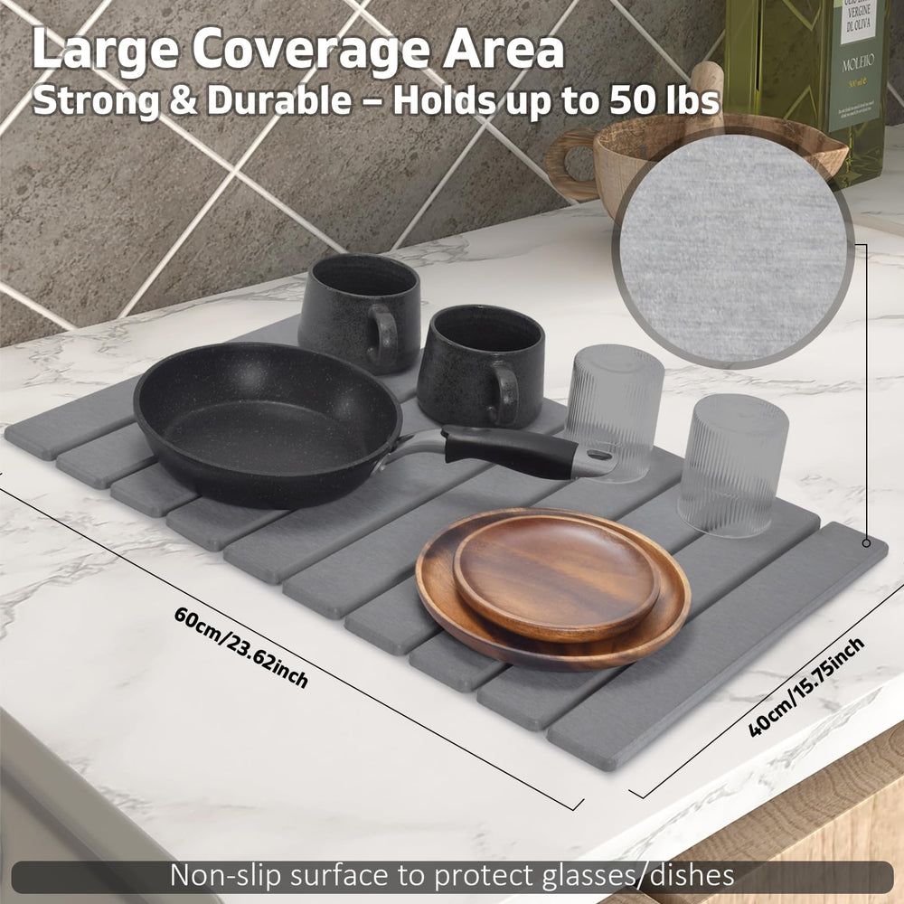 DFJKJUU tapis à côté d'une règle, montre dimensions 24×16 pouces