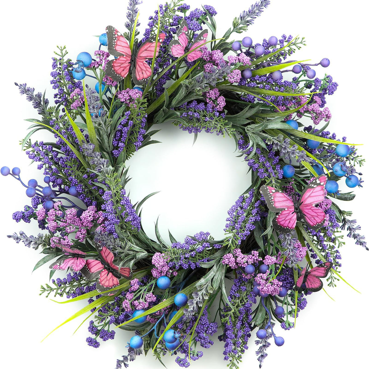 DFRREN couronne face pour porte, ajoute charme sans entretien