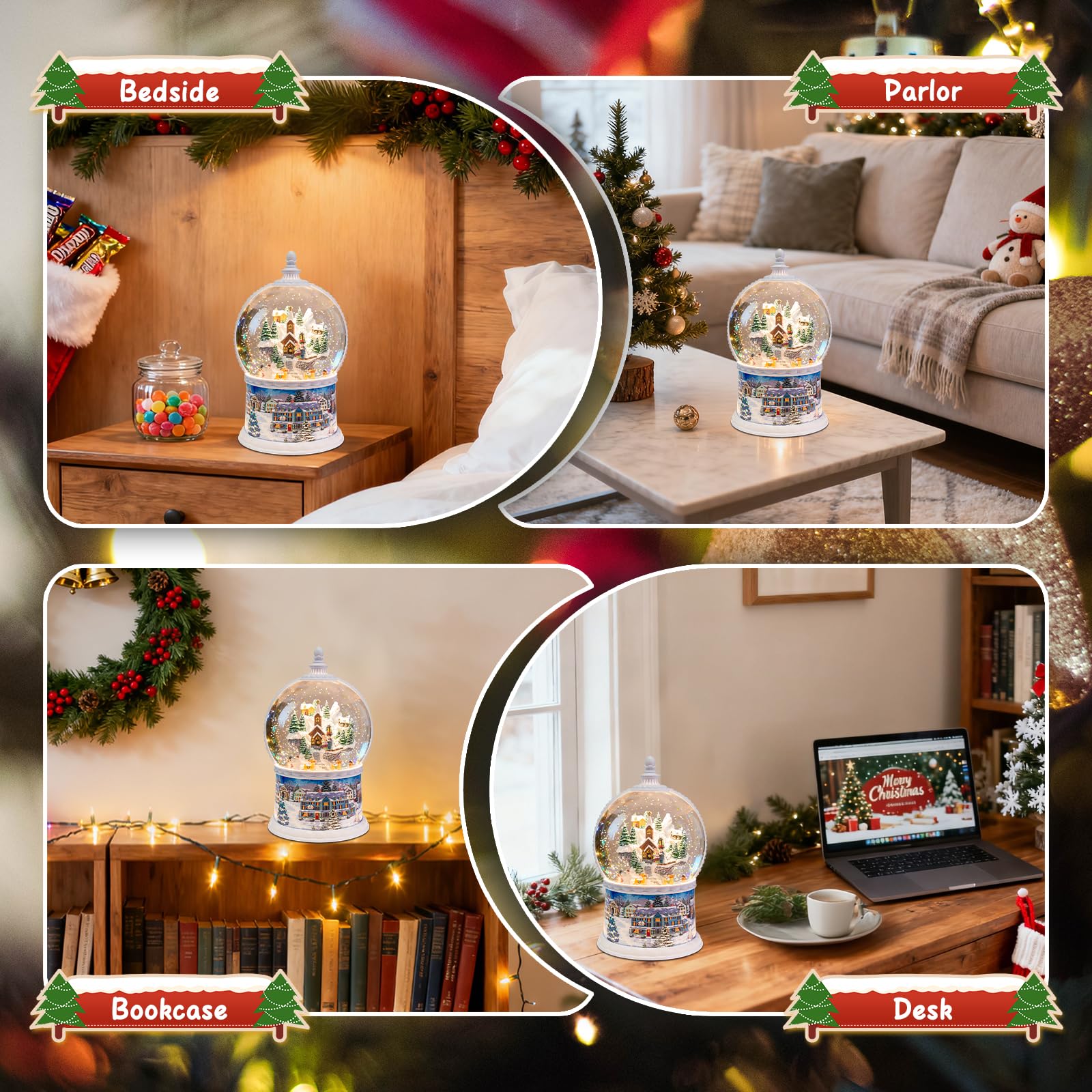 DGSCAK mise en situation sur table de Noël apportant décor festif et musical